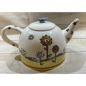 Tweet Tea Teapot Enesco Artist Gallery Teapot Series 2010 By Lauren Picciuca TbM